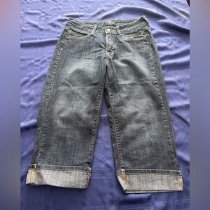 Lee Riders Dark Blue Denim Capri Jeans